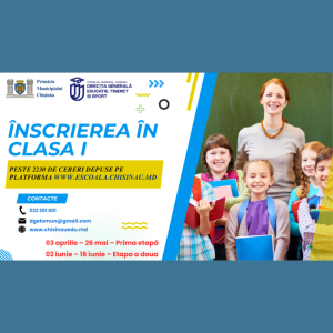 Peste 2230 de cereri depuse pe platforma www.escoala.chisinau.md