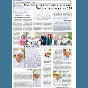 Bucătarii din instituțiile de învățământul general din municipiul Chișinău