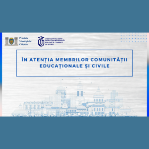 În atenția comunității educaționale și civile