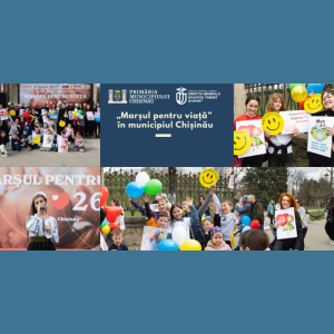 Desfășurarea evenimentului „Marșul pentru viață” în municipiul Chișinău